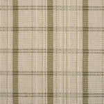 Broadloom carpet in a windowpane plaid in cream and sage green.