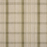 Broadloom carpet in a windowpane plaid in cream and sage green.