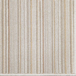 Broadloom carpet with stripes in beige, tan and taupe. 
