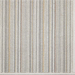 Broadloom carpet with vertical stripes in gray and beige tones