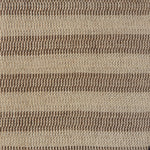 Flatweave rug in a textural stripe in shades of brown