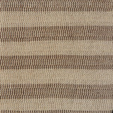 Flatweave rug in a textural stripe in shades of brown