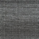 Flatweave rug in a subtle stripe in black and white. 