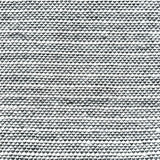 Striped black and white woven rug.