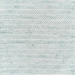 Teal green and white strie striped woven rug. 