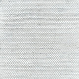 Pale grey and white striped woven rug. 