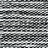Black and white striped woven rug