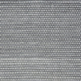 Close-up of a textured gray woven rug