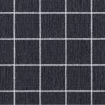 Broadloom carpet in a square grid with checkerboard stripes in black and white.