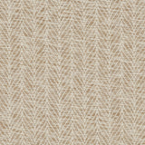 Broadloom carpet in a textural herringbone pattern in cream and warm tan. 