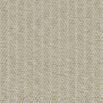 Broadloom carpet in a textural herringbone pattern in cream and pale sage green.