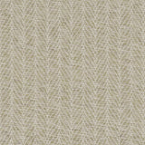 Broadloom carpet in a textural herringbone pattern in cream and pale sage green.