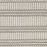 Broadloom carpet in cream and grey stripes.