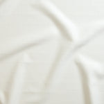 Close up of gently draped woven Indoor-Outdoor fabric with thin hand drawn stripe grid in white.