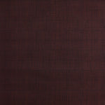 Close up of grasscloth with dashed striped grid in crimson on plum purple.