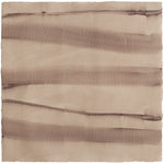Sheet of hand-painted wallpaper with an irregular combed stripe pattern in purple on a tan field.
