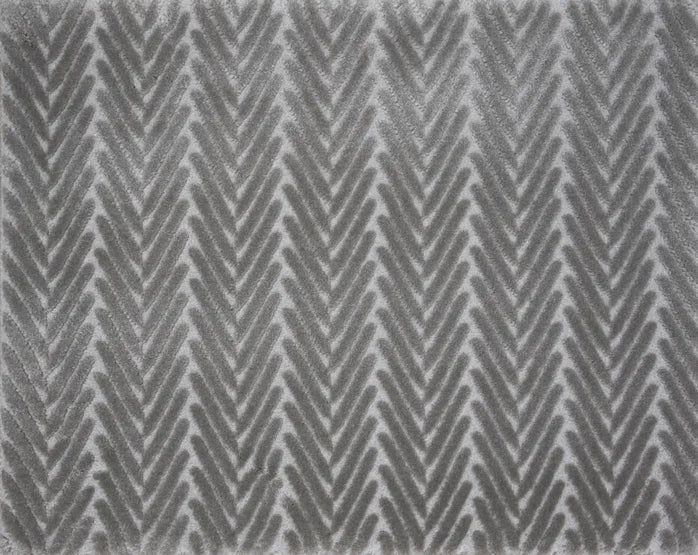 Broadloom carpet swatch in herringbone pattern dark grey color