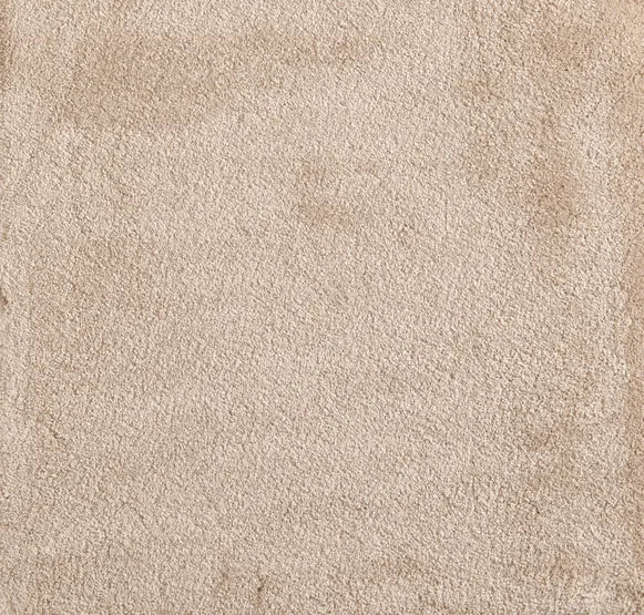 Broadloom carpet swatch in solid pattern tan color