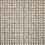 Broadloom carpet swatch in checkered pattern light neutral color
