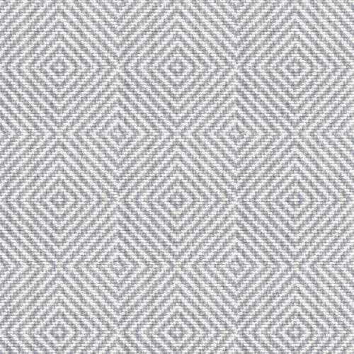 Broadloom carpet swatch diamond design in light blue white
