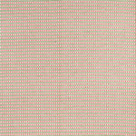 Patterned fabric with pink dots and green stripes on a white background