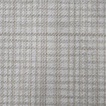 Broadloom carpet in a cream and tan plaid