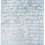 Sheet of hand-painted wallpaper with a repeating dappled texture in light blue.