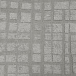 Broadloom carpet sample in a irregular plaid pattern in pale grey