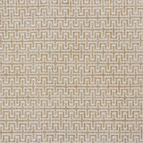 Broadloom carpet swatch in a geometric pattern in a tan white design