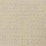 Broadloom carpet swatch in a geometric pattern in a grey yellow design