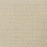 Broadloom carpet swatch in a geometric pattern in a grey yellow design