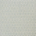 Broadloom carpet swatch in a geometric pattern in a grey light blue design