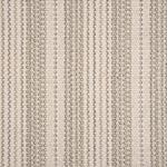 Broadloom carpet with grey and beige stripes