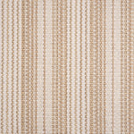 Broadloom carpet with tan and beige stripes