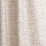 Gently draped fabric in a linear check pattern in shades of pastel mauve on a white field.