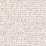 Detail of fabric in a linear check pattern in shades of pastel mauve on a white field.