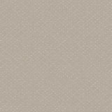 Detail of wallpaper in a dotted diamond grid in cream on a light brown field.