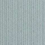 Wallpaper panel in a painterly herringbone print in olive on a light blue field.