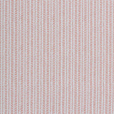 Wallpaper panel in a painterly herringbone print in pink on a light blue field.