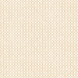 Detail of wallpaper in an intricate striped grid pattern in gold on a white field.