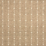 Broadloom carpet swatch with a vertical dotted stripe in taupe and cream