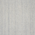 Textural broadloom carpet in light blue.