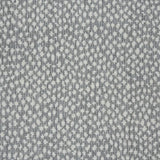 Broadloom carpet swatch in a spots pattern medium grey color