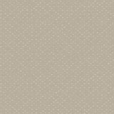 Detail of wallpaper in a dotted diamond grid in white on a sage field.