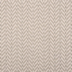 Broadloom carpet in a herringbone pattern grey and white. 