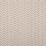 Broadloom carpet in a herringbone pattern grey and white. 