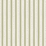 Wallpaper detail in a playful hand drawn dotted stripe in ivory, sage and hunter green.