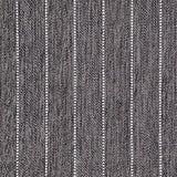 Broadloom carpet in a herringbone stripe pattern in charcoal.