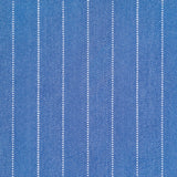 Broadloom carpet in a herringbone stripe pattern in blue.