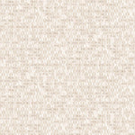 Detail of wallpaper in a textural geometric print in shades of cream on a white field.